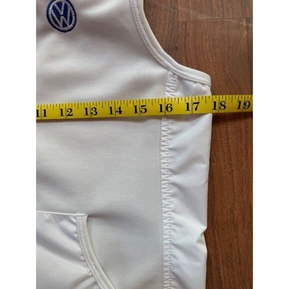 Womens Volkswagen VW Logo White Vest Charles River Apparel For Her Small EUC - Picture 10 of 12